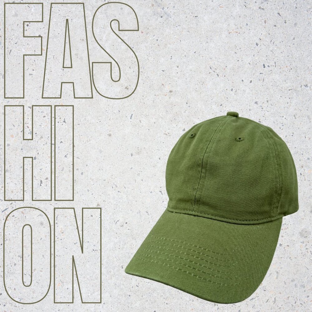 Unisex caps-Olive Green